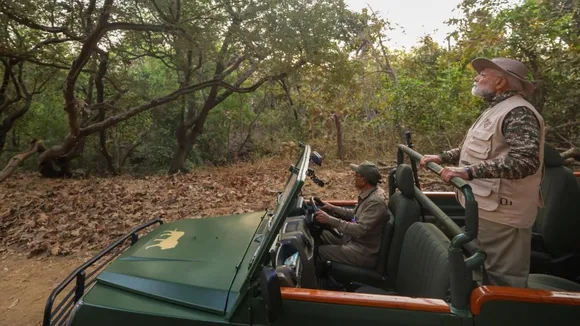 PM Narendra Modi In Gir National Park | PM Narendra Modi Visit Gir Lion Park | Gir National Park | Gir Lion | PM Narendra Modi