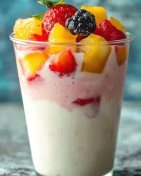 curd fruit smoothie