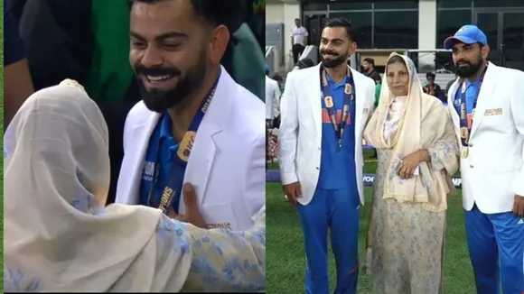 virat kohli mohammed shami mother viral video