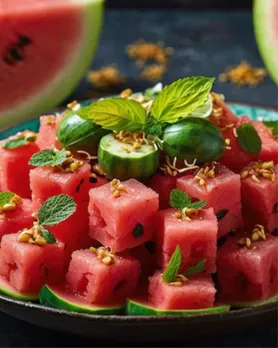 watermelon chaat