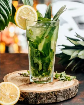 mint basil drink