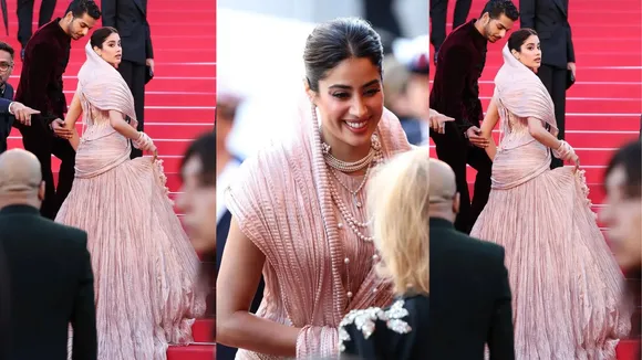 Cannes Film Festival 2025 janhvi kapoor look