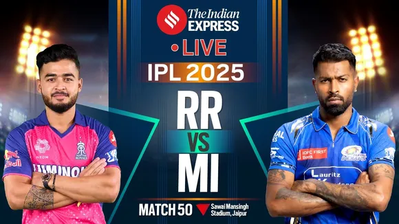 IPL Live Score 2025 RR vs MI, IPL 2025, RR vs MI
