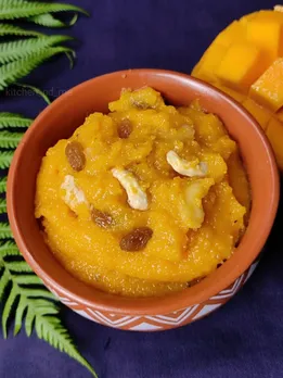 mango halwa recipe | mango halwa recipe in gujarati | aam ka halwa kaise banate hain | Keri no Shiro | Keri no halwo, summer desserts food recipe | mango recipe