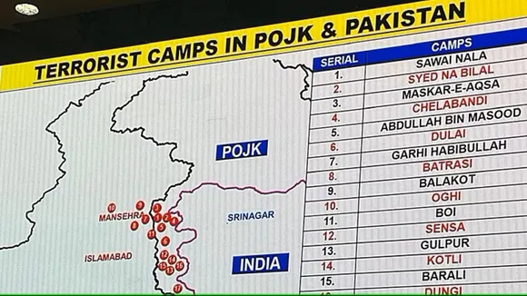 Operation Sindoor Air Strike Terrorist Camps in POJK and Pakistan