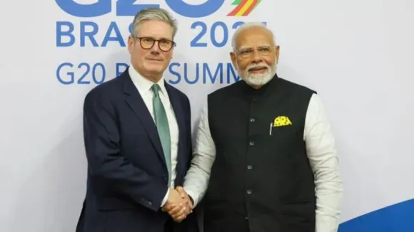 PM Narendra Modi, UK PM Keir Starmer