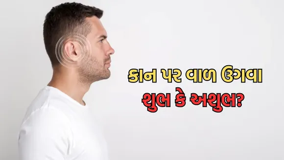 Hair on the ear, hair growing on the ear,