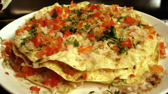 masala papad, મસાલા પાપડ