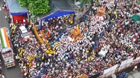 use of drones in Ahmedabad Rath Yatra