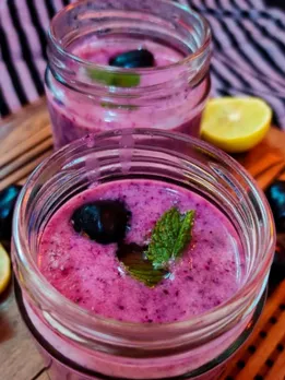 Black berry smoothie, jamun smoothie recipe