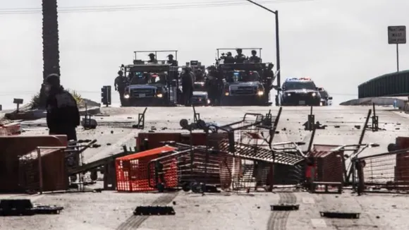 Los Angeles violence, Los Angeles protest