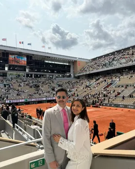 Parineeti Chopra Raghav Chadha Romance in Paris Latest Photos | પરિણીતી ચોપરા રાઘવ ચઢ્ઢા પેરિસ રોમાન્સ સાથે ફ્રેન્ચ ઓપન 2025 ફાઇનલ મેચ