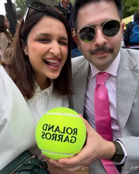 Parineeti Chopra Raghav Chadha French Open Romance in Paris Latest Photos | પરિણીતી ચોપરા રાઘવ ચઢ્ઢા પેરિસ રોમાન્સ સાથે ફ્રેન્ચ ઓપન 2025 ફાઇનલ મેચ
