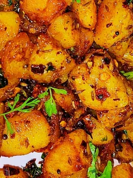 recipe aloo fry, simple aloo fry sabji