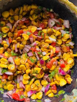 corn chaat recipe, corn chaat