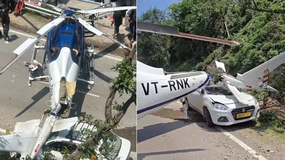 helicopter emergency landing highway, kedarnath