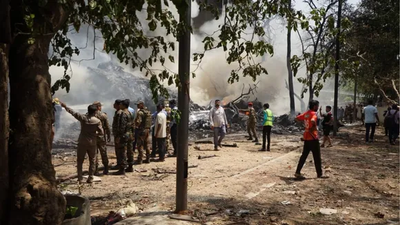 Ahmedabad Plane Crash Today photos