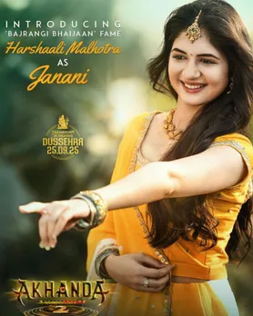 Harshaali Malhotra telugu movie photo | હર્ષાલી મલ્હોત્રા મુવી અખંડા 2