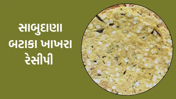 શ્રાવણ વ્રત માટે ફરાળી સાબુદાણા ખાખરાની રેસીપી