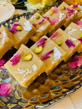 Badam Barfi Recipe in Gujarati