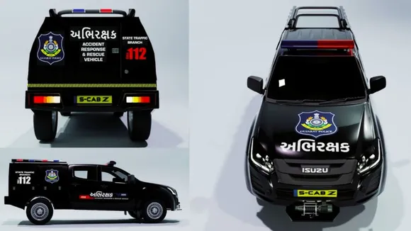 Road accident rescue vehicle