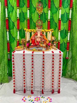 ganesh chaturthi 2025 | ganesh chaturthi 2025 decoration idea | ganesh chaturthi background decoration ideas | ganesh chaturthi home decoration | ganesh chaturthi decoration at home