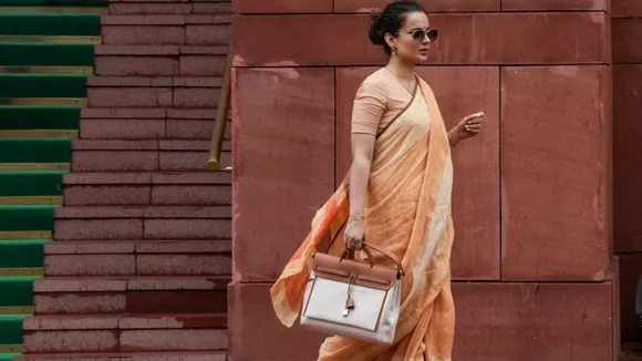 designer bag Kangana Ranaut, Kangana Ranaut Parliament style
