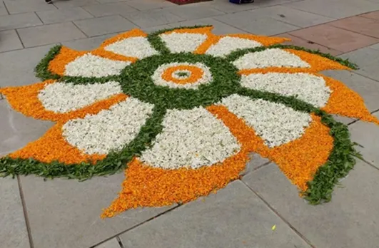 સ્વતંત્રતા દિવસ રંગોળી, Independence Day rangoli