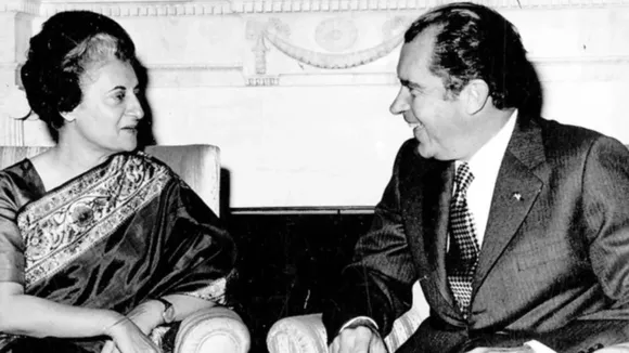 indiara Gandhi | former india pm indiara Gandhi | indiara Gandhi with Richard Nixon