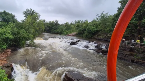 Maharashtra napnes waterfall glass bridg