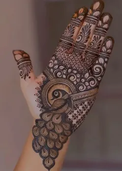 Radha Krishna Theme Mehndi, જન્માષ્ટમી રાધા કૃષ્ણ મહેંદી ડિઝાઇન