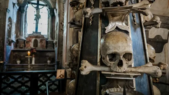 Bone chandelier church, Kutná Hora Bone Church
