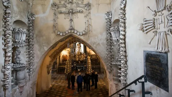 Bone chandelier church, Kutná Hora Bone Church