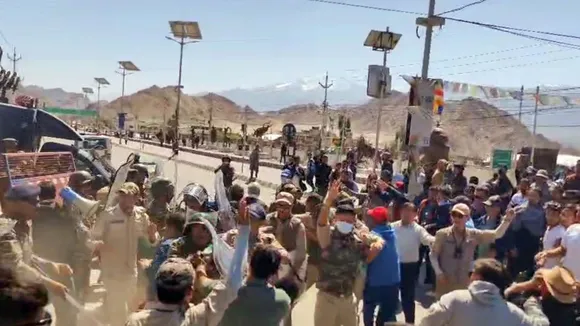 Protest Clashed in Leh city of Ladakh