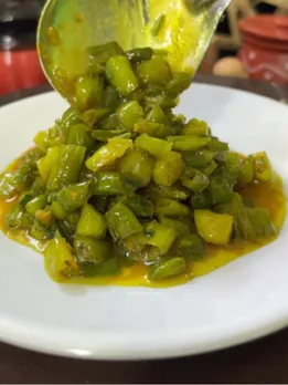 fry chili with jaggery recipe