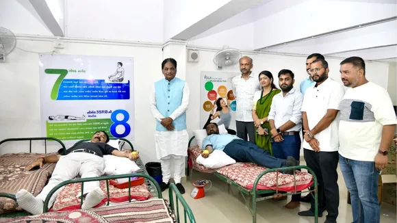 Mega blood donation drive in the Gujarat