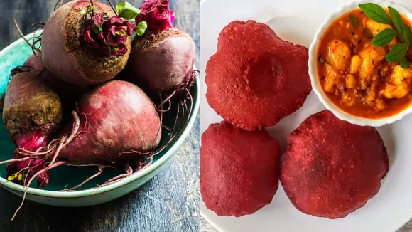 બીટરૂટ પુરી રેસીપી