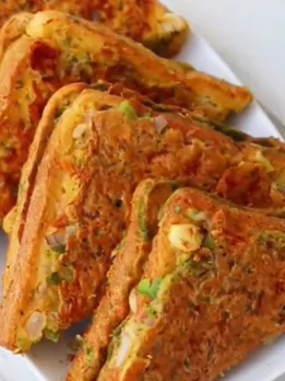 ચીઝ બેસન ટોસ્ટ રેસીપી