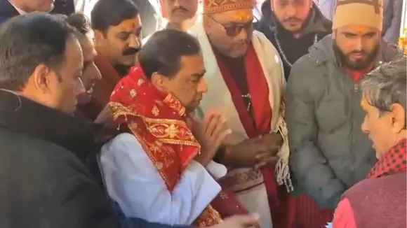 Mukesh Ambani visit to Badrinath