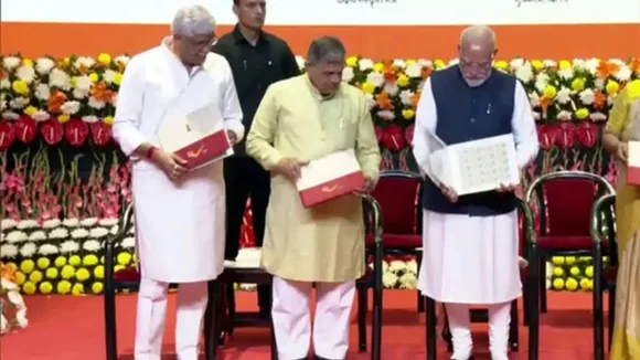 PM Modi releases RSS postage stamp