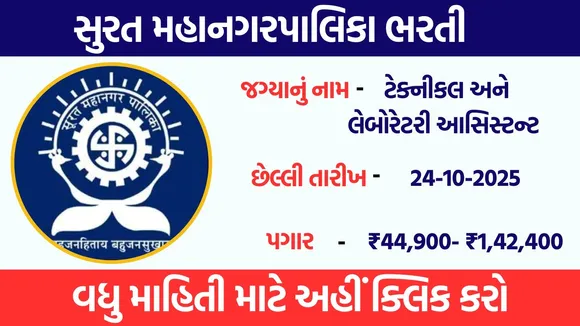 Surat Municipal Corporation Bharti 2025