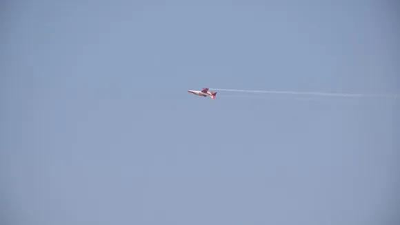 Exciting air show by Suryakiran Aerobatic Team SKAT