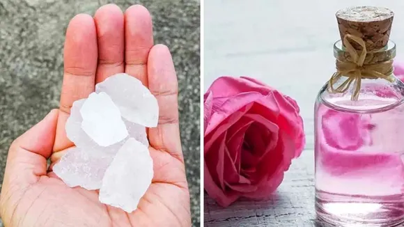 fitkari gulab jal lagane ka tarika