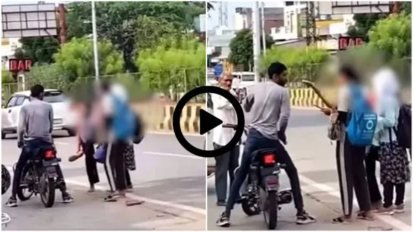 girls beat man, Jaipur Chaksu viral video