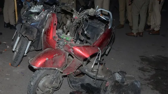 scooter explosion in Kanpur