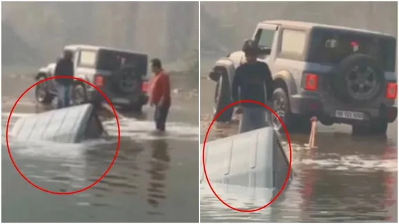 Delhi Viral Video, aravali hills Lake