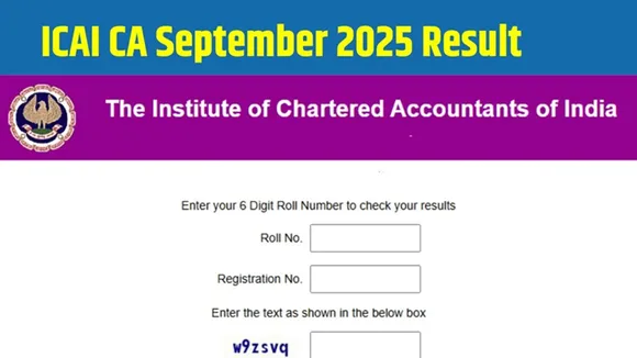 ICAI CA 2025 September exam results ou
