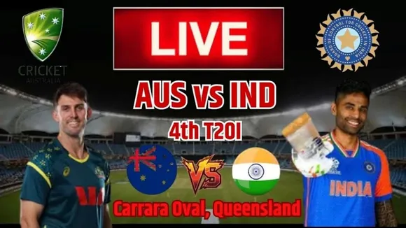 IND vs AUS 4th T20I Cricket Match Live Score, India vs Australia T20 Series 2025 LIVE Updates in Gujarati