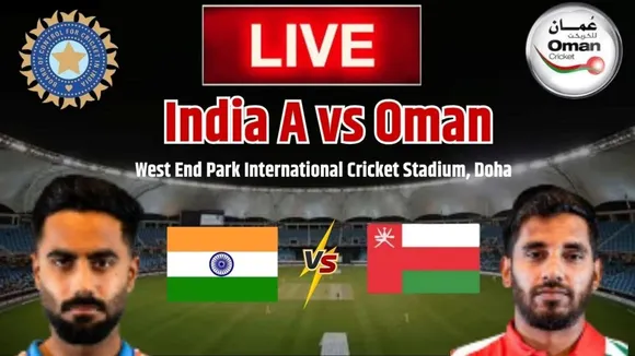 India-A vs Oman live score, asia cup rising stars 2025