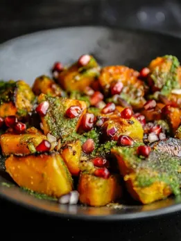 winter special sweet potato chaat recipe